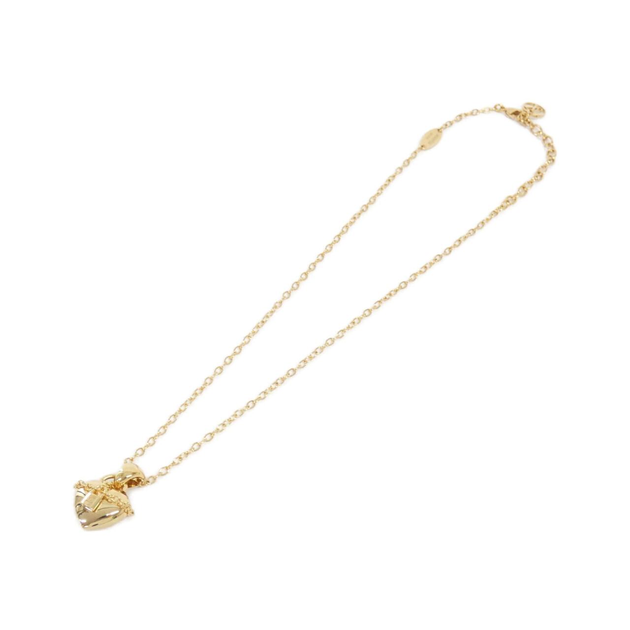 Authentic LOUIS VUITTON Pandan Tiff Lovelock M68926 Necklace