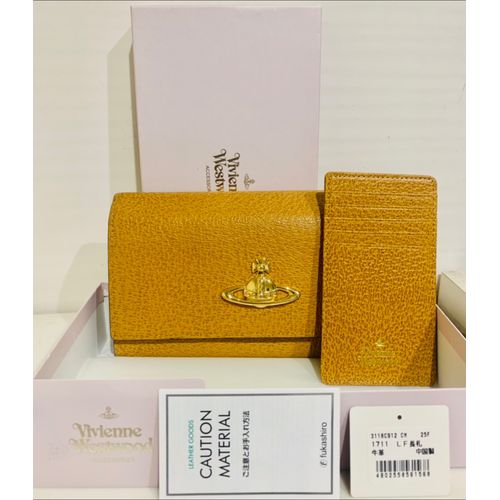 激レア 箱と付属品あり Vivienne Westwood 財布 本革 キャメルのフリマ商品 Kante Komehyo