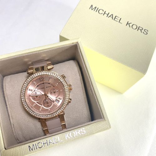Michael Kors クオーツ 新品 おしゃれ マイケルコース 女性レディース腕時計 ピンク ゴールド ウォッチのフリマ商品 Kante Komehyo