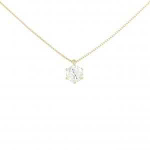 コメ兵｜K14PG ソリティア ダイヤモンド ネックレス 0.19CT