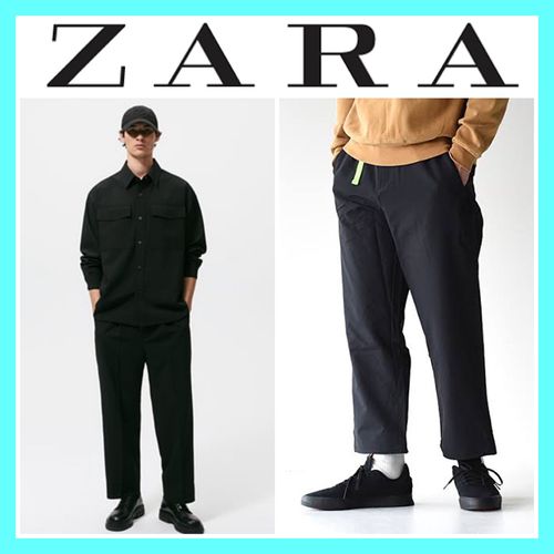 新品未使用 Zara Man ワイドパンツ ザラ メンズ ブラック スラックスのフリマ商品 Kante Komehyo