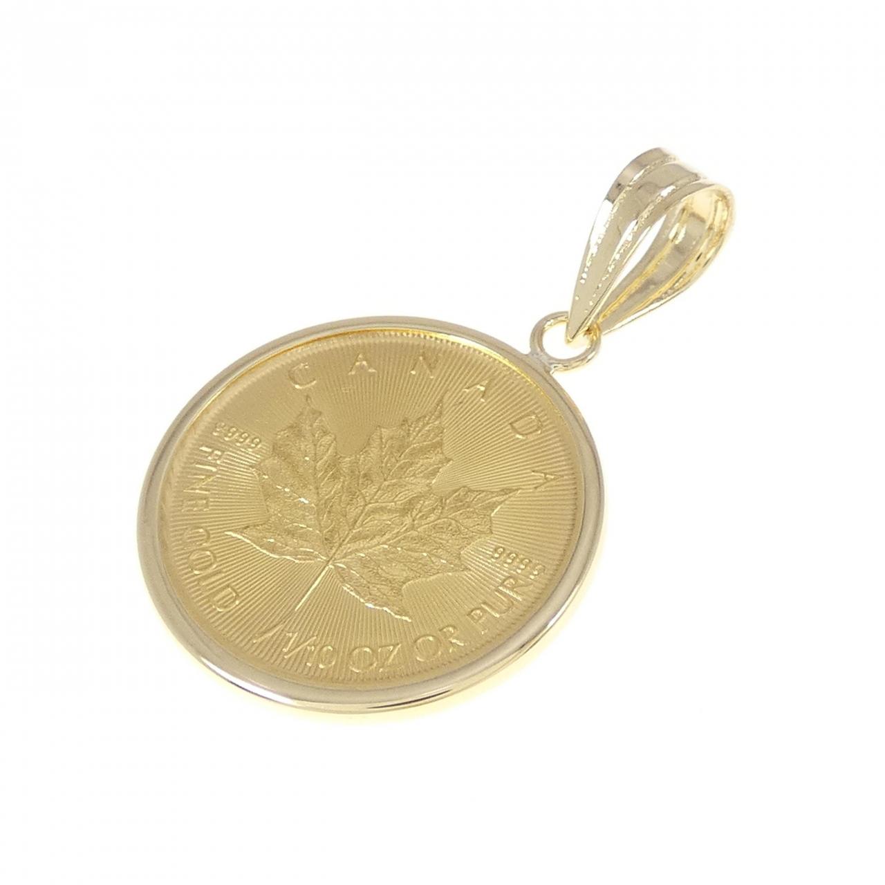 Y.Gページ Authentic K18YG frame Coin Pendant #260-007-830-0712 | eBay