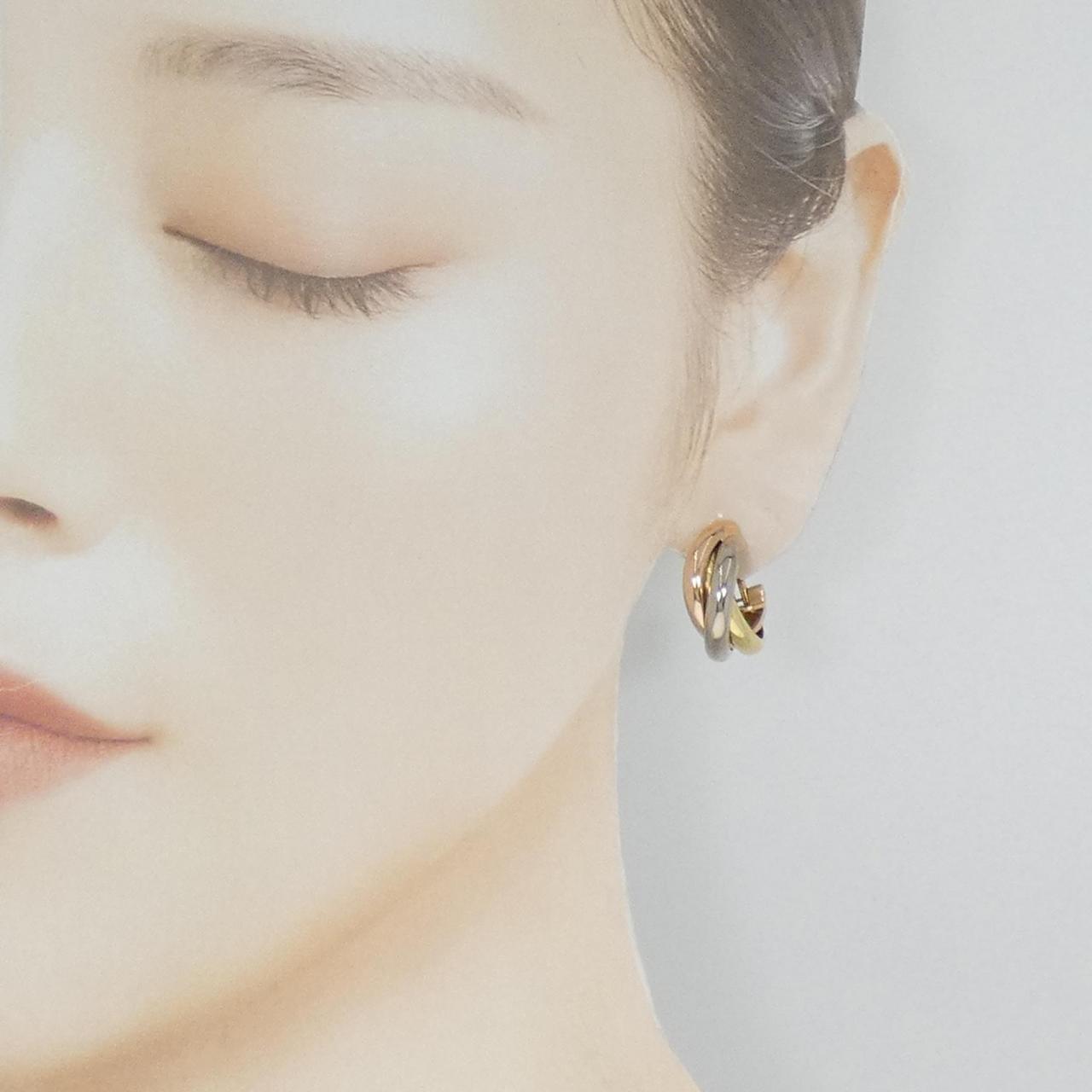 ピアス Cartier TRINITY EARRINGS CR80083231 - Trinity earrings - White gold, yellow gold