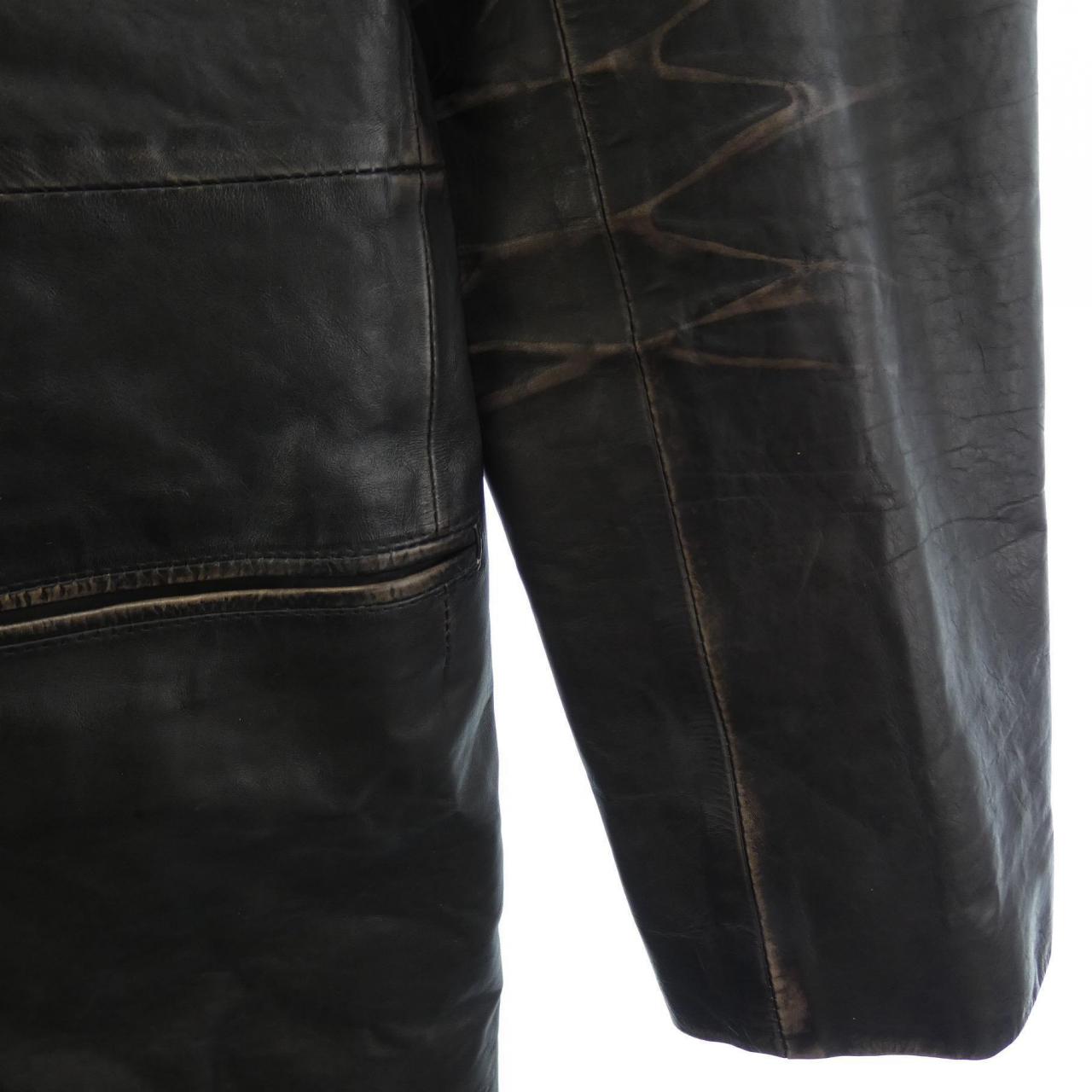 コメ兵 ヨウジヤマモト Yohji Yamamoto レザーコート ヨウジヤマモト メンズファッション アウター ジャケット レザージャケット コート 公式 日本最大級のリユースデパートkomehyo