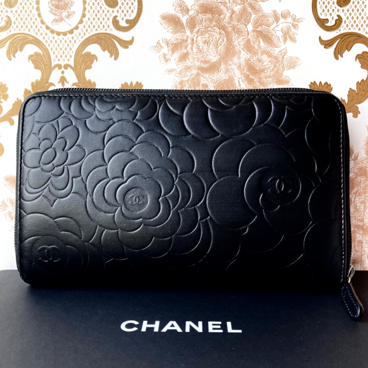 しています CHANEL CHANELカメリア長財布の通販 by hiroham's shop