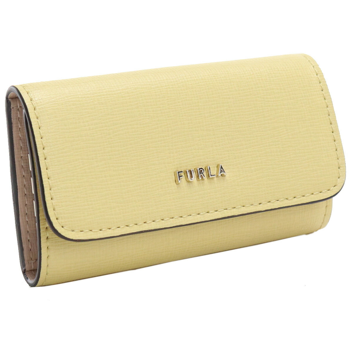 新品☆FURLA フルラ イエロー バニラ レザー キーケース 【中古】 www