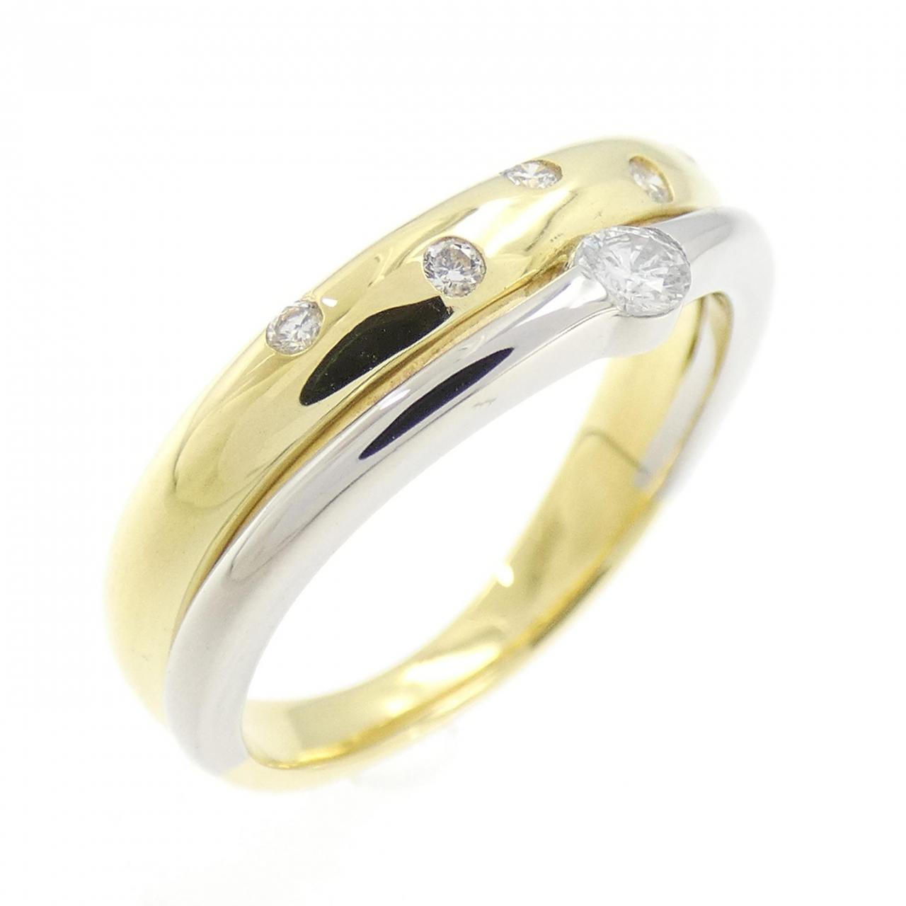 K18Yg/Pt900 2tone Ring