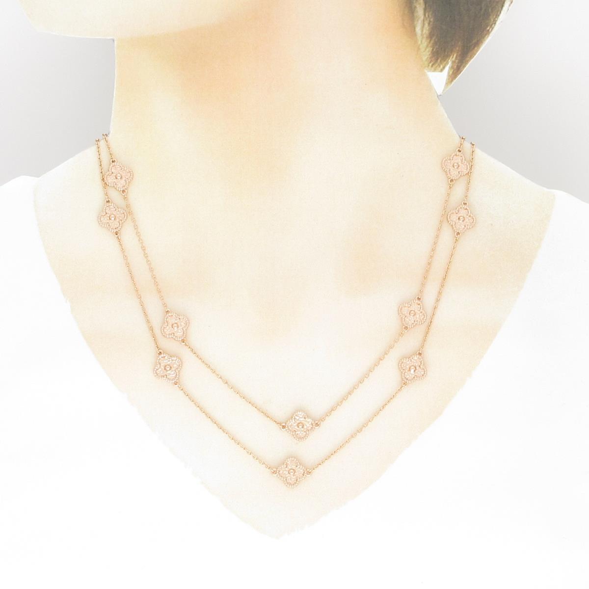 コメ兵 ヴァンクリーフ アーペル スウィート アルハンブラ １６モチーフ ネックレス ヴァンクリーフ アーペル ブランドジュエリー ネックレス 公式 日本最大級のリユースデパートkomehyo