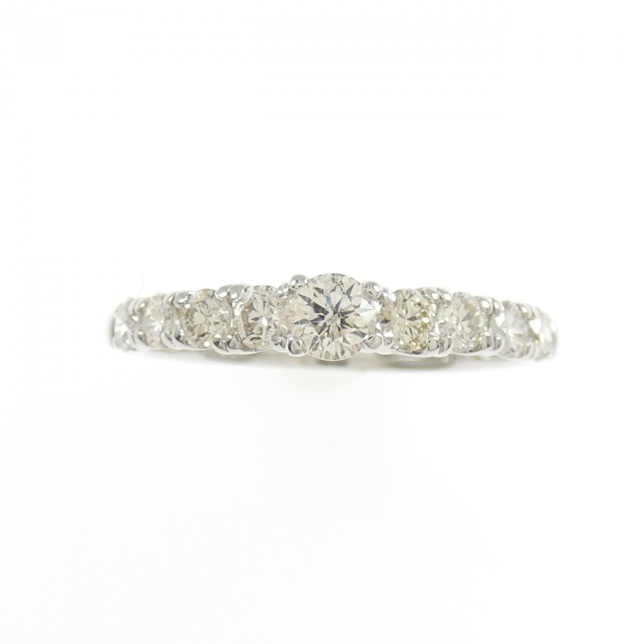 Pt900 men's ordermaid SimpleRing 12g＃17 Authentic PT900 Diamond