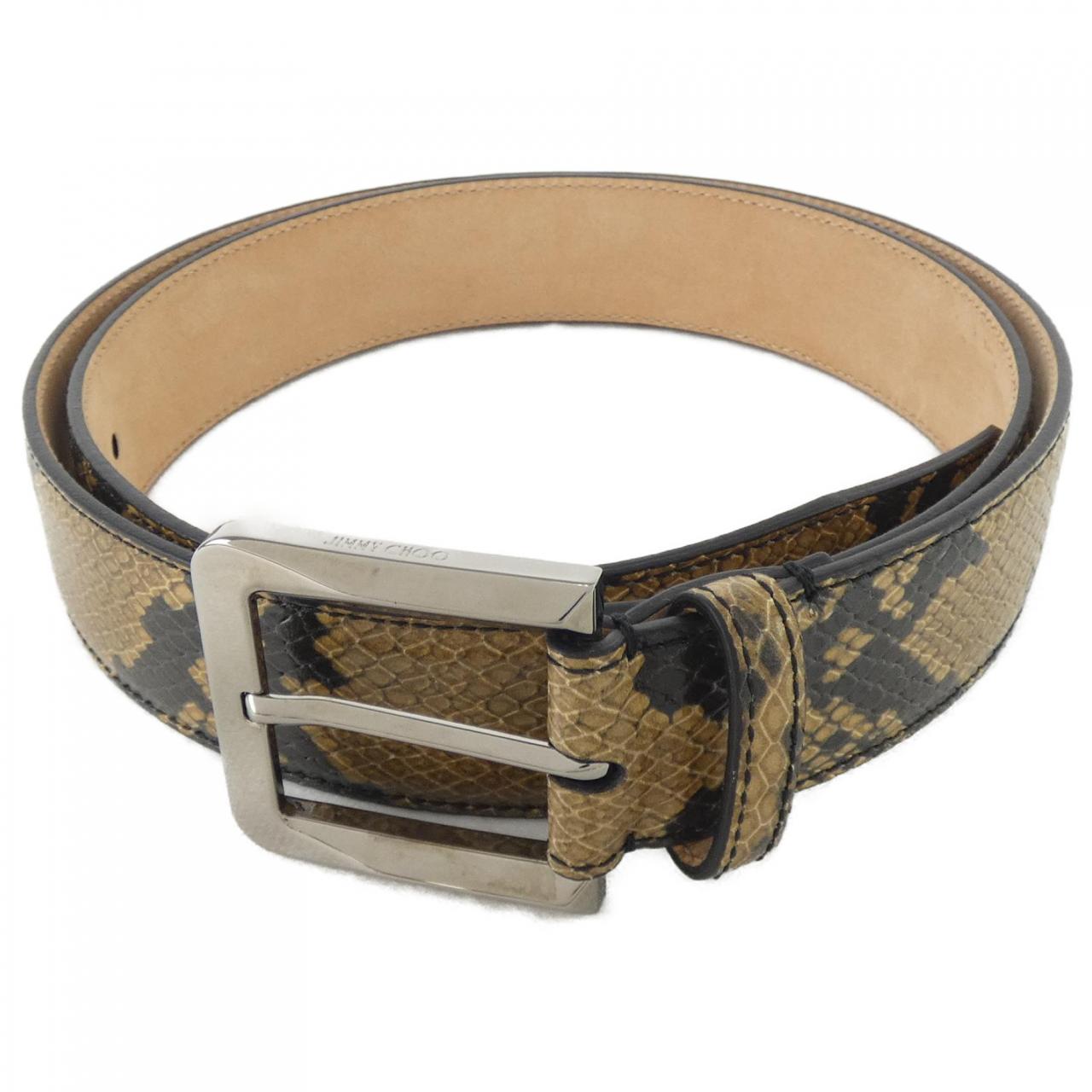 コメ兵 ジミーチュウ Jimmy Choo Belt パイソンプリント ジミーチュウ メンズファッション ファッション雑貨 ベルト 公式 日本最大級のリユースデパートkomehyo