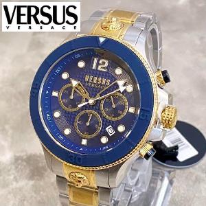 【新品】ヴェルサス ヴェルサーチ Versace メンズ腕時計 ゴールド ツートン