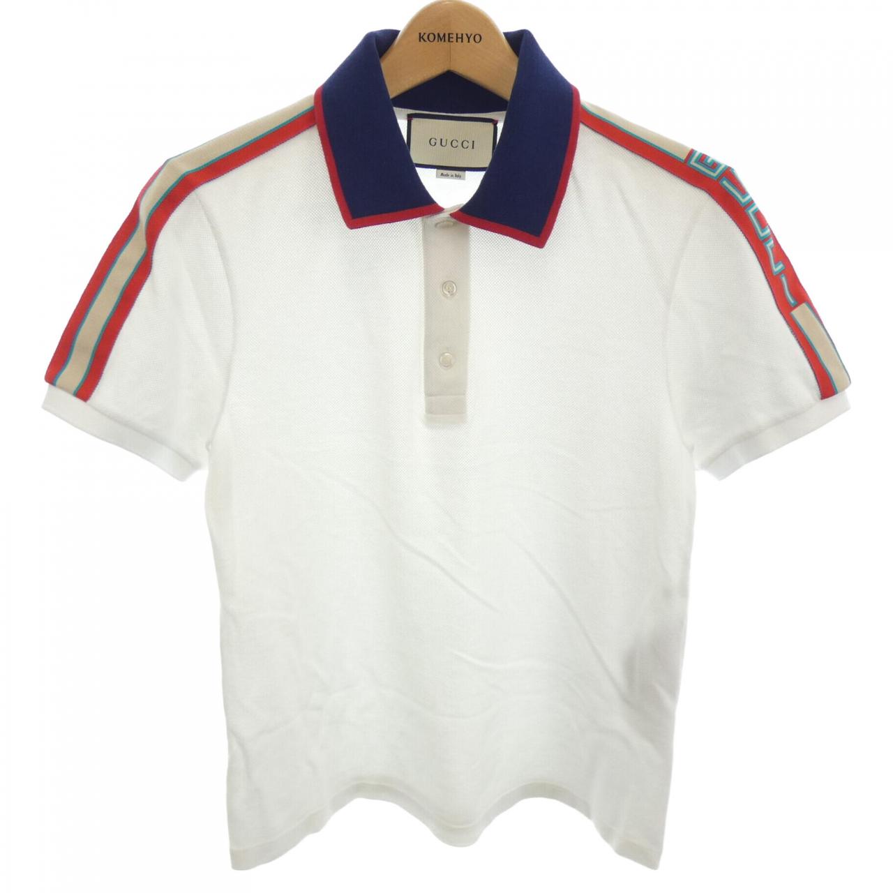 white gucci polo t shirt