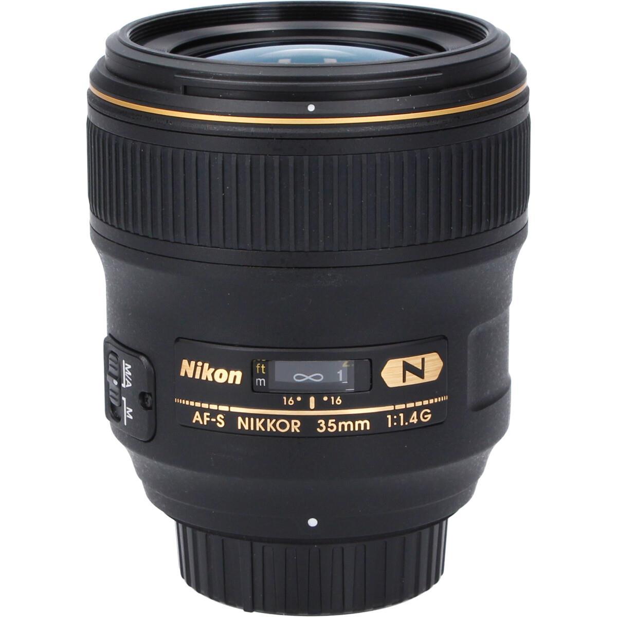 一部予約販売】 ニコン Nikon AF-S NIKKOR 35mm f1.4G 単焦点レンズ フルサイズ対応 一眼レフ カメラ 中古