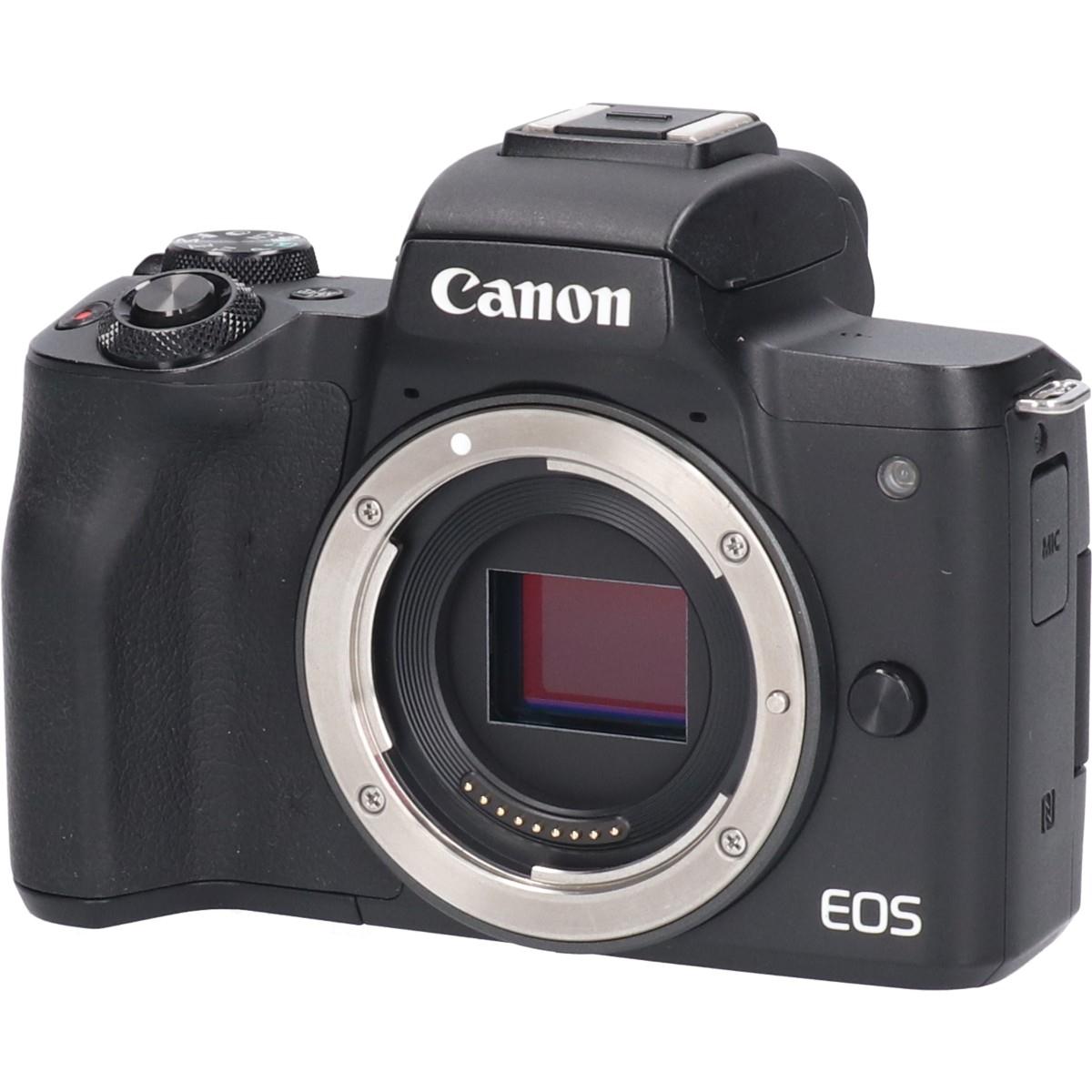 【美品】Canon／EOS Kiss M（ブラック） キヤノン EOS Kiss M ミラーレス一眼カメラ