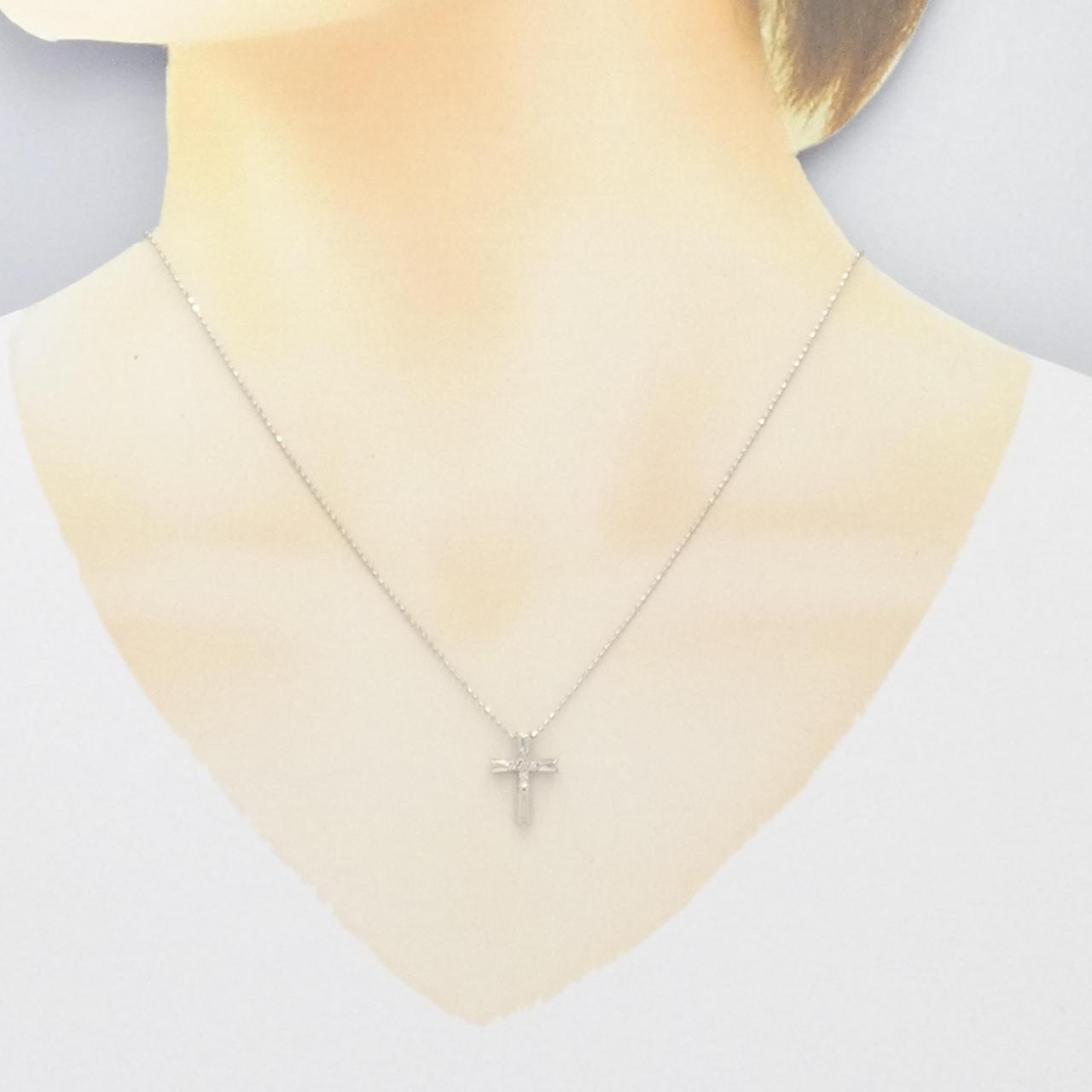 アクセサリー LIART  K18WG diamond cross necklace LIART K18WG diamond cross necklace