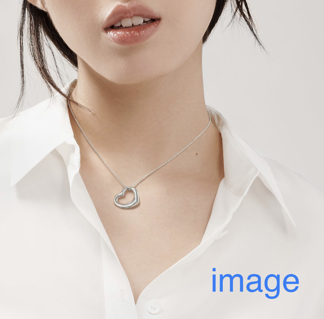 Tiffany ネックレス オープンハート シルバー 925のフリマ商品 Kante Komehyo
