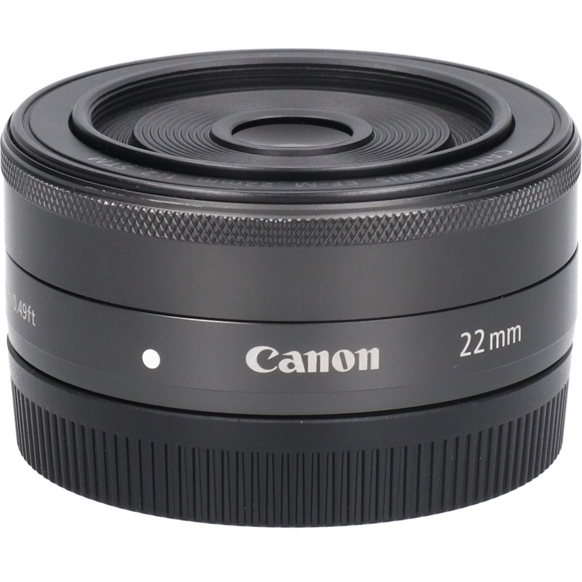 中古】Canon キヤノン EF-M 22mm F2 STM グラファイト EF-M22mm F2 STM