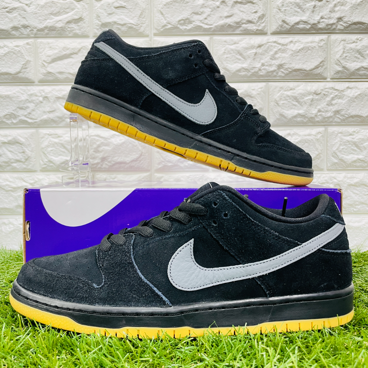 29 5cm ナイキ Sbダンク ロー プロ Nike Dunk メンズスニーカー 黒ブラックのフリマ商品 Kante Komehyo