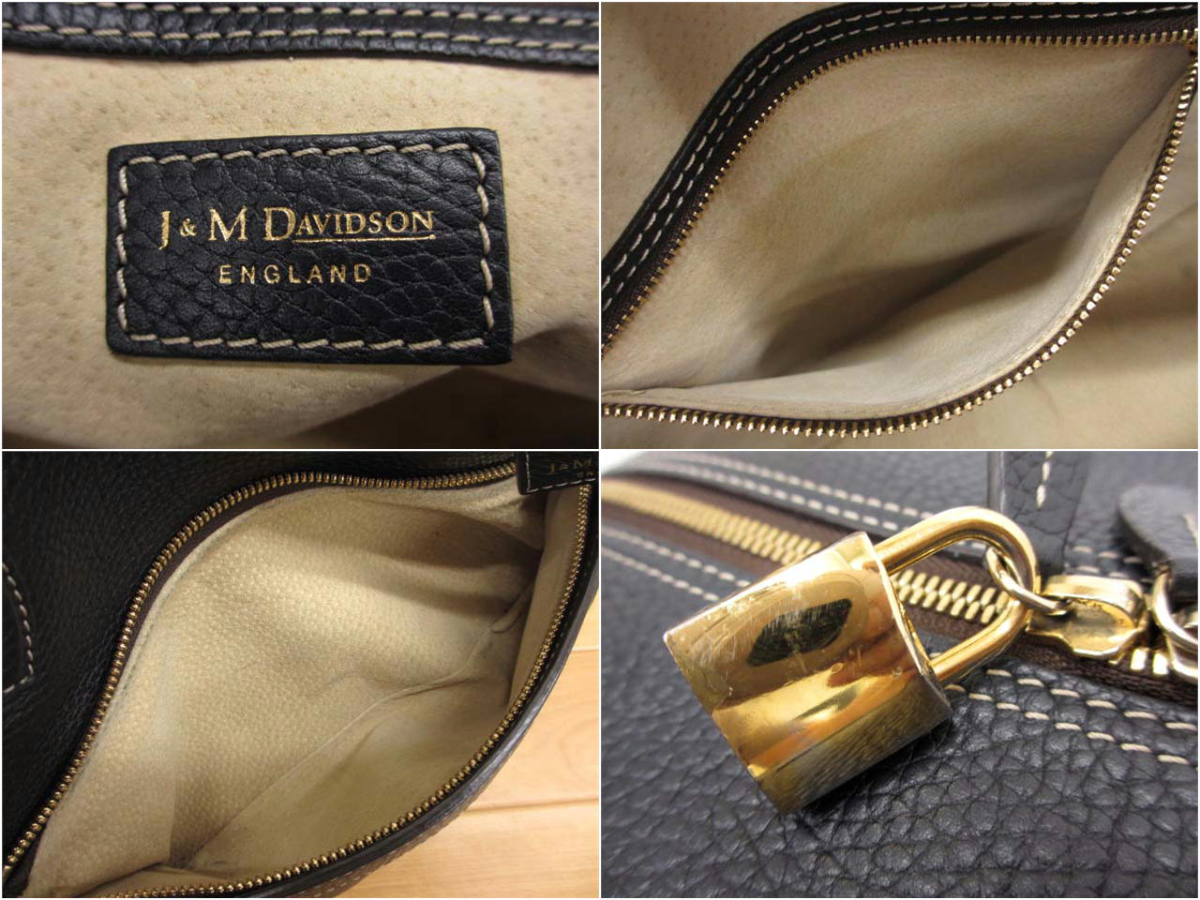 美品 J&M Davidson ミア MIA グレインレザー トートバッグ www