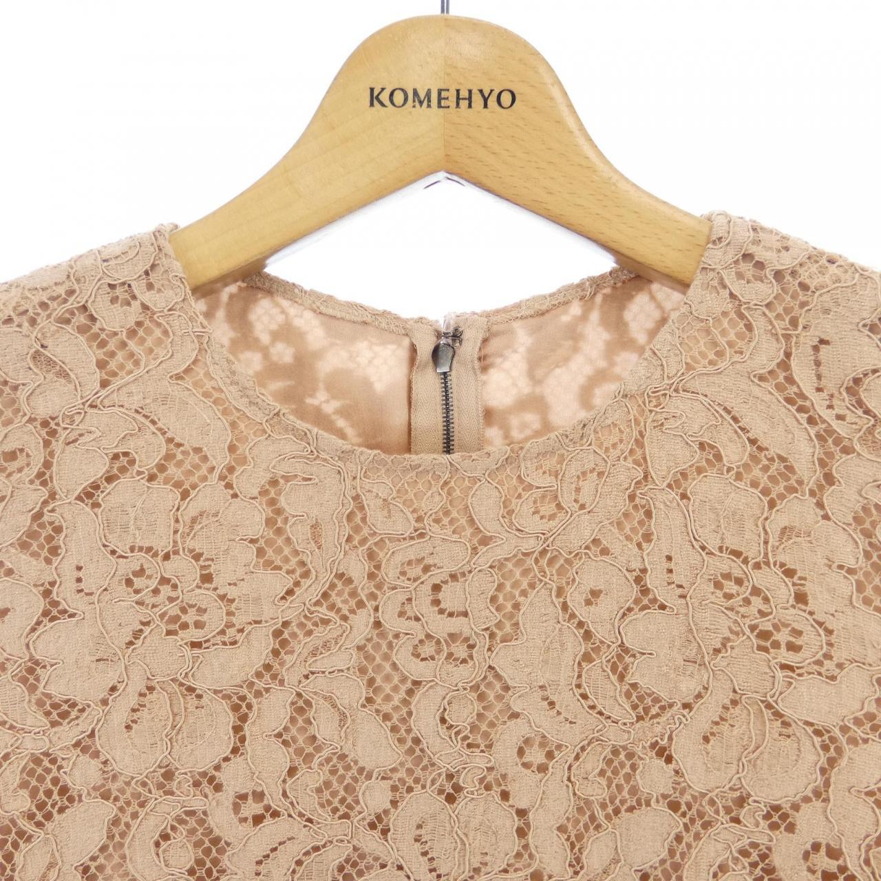 D&G Dolce and Gabbanaツイードオーガンジーワンピース　38 Lサイズあり【DEA./ディア】ラメツイード/ オーガンジー