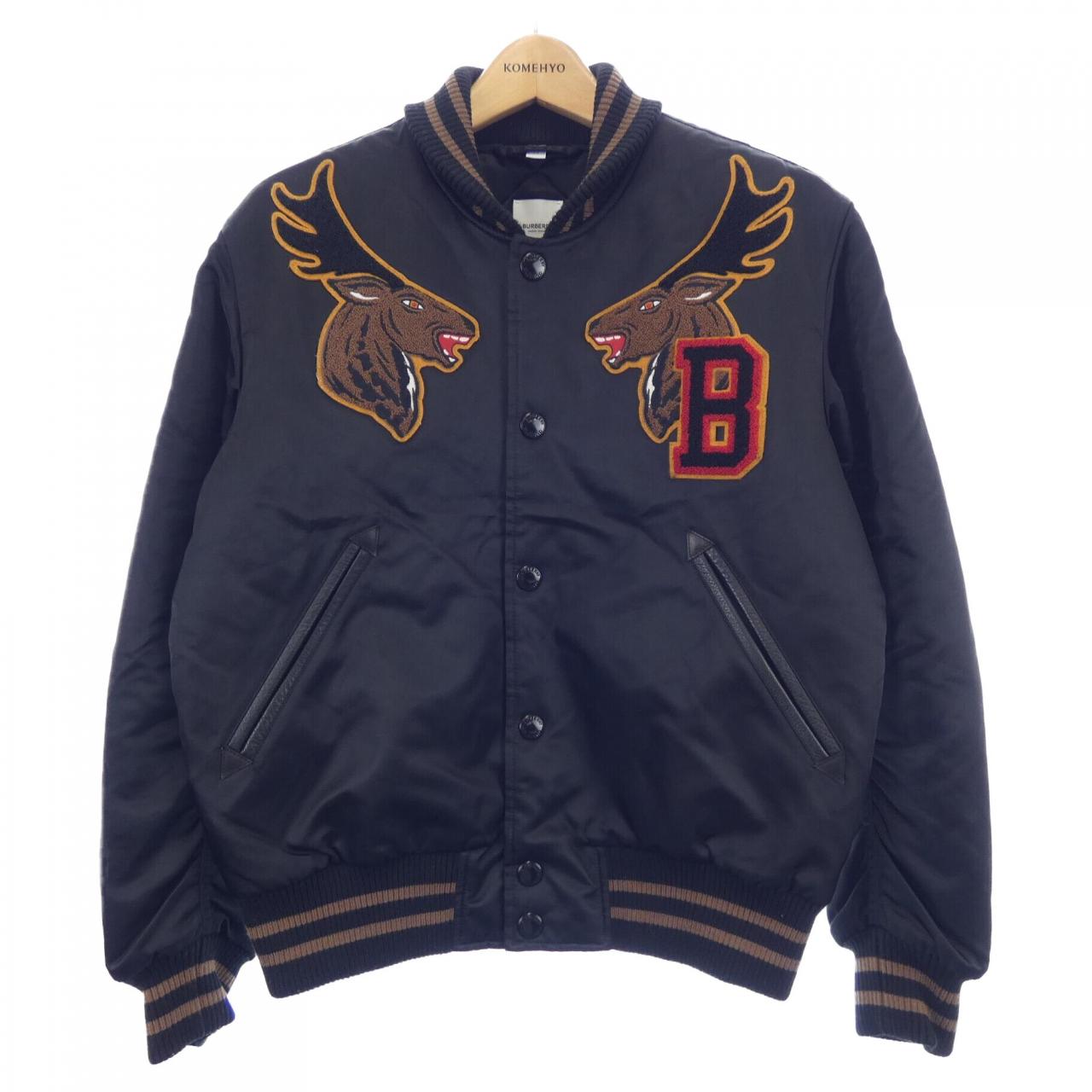 Burberryジャケット Burberry White Bottle Cap Detail Jersey Track Bomber Jacket