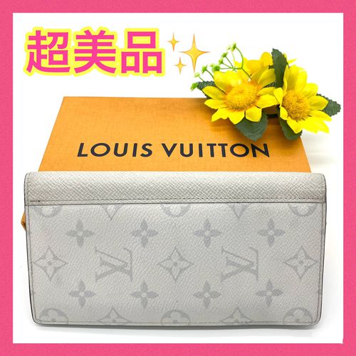 美品 Louis Vuitton ルイヴィトン ポルトフォイユブラザ タイガラマ 長財布 アンタークティカ 冬 バレンタイン プレゼント のフリマ商品 Kante Komehyo