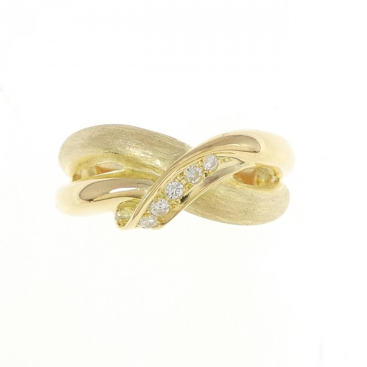 アクセサリー KAORI Authentic K18YG Diamond Ring #260-007-289-8086 | eBay