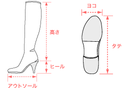 Boots/shoes actual size chart