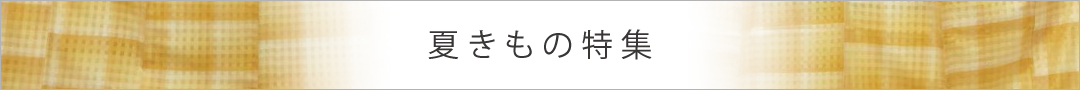 夏きもの特集