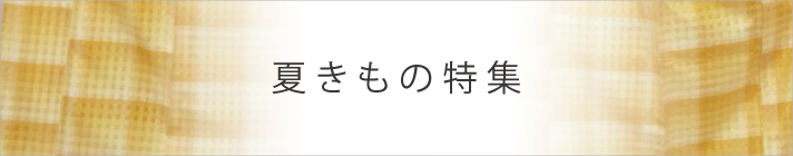 夏きもの特集
